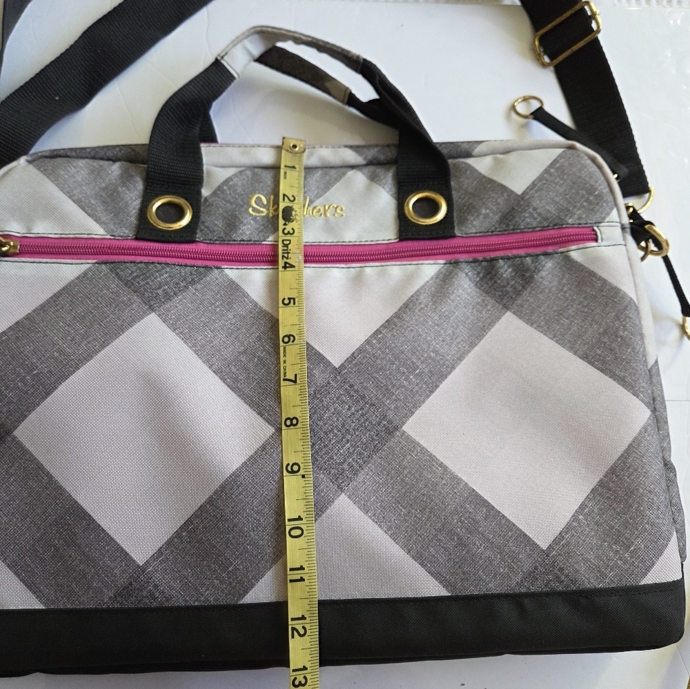 Skechers Gray and Black Women's Messenger Bag - Picture 8 of 11